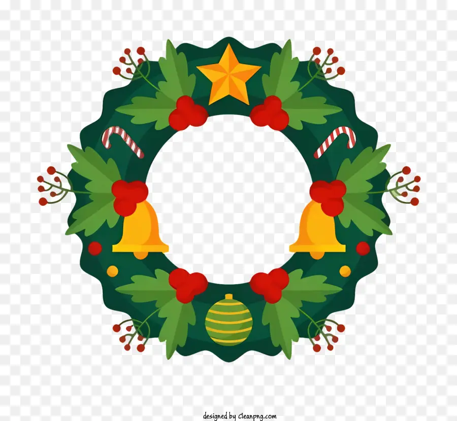 คริสมาสต์ Wreath，ฮอลลี่ทิ้ง PNG