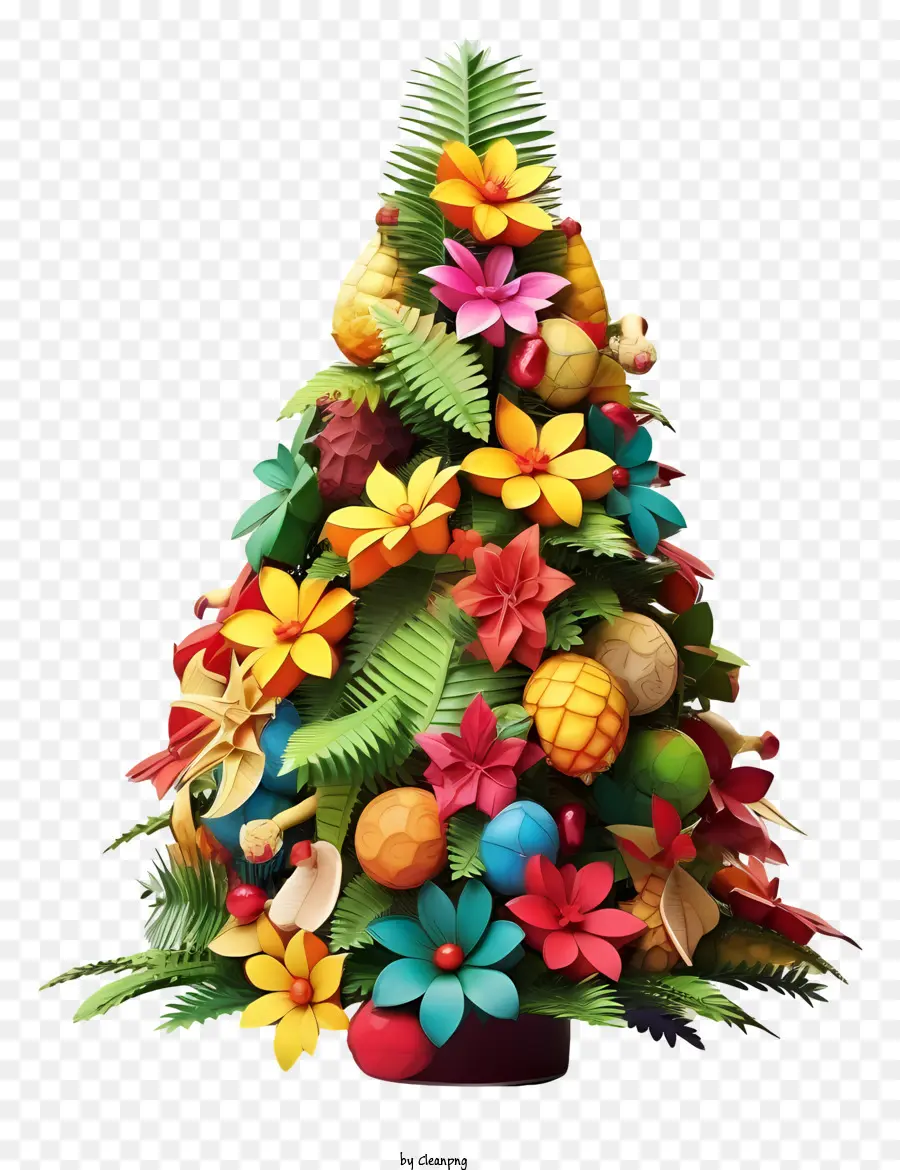 คริสมาสต์ต้นไม้ตกแต่งหน้าต่าง，ของตกแต่งผลไม้และดอกไม้ PNG