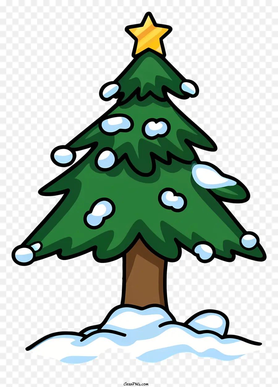 ต้นคริสต์มาส，Snowcovered ต้นไม้ PNG