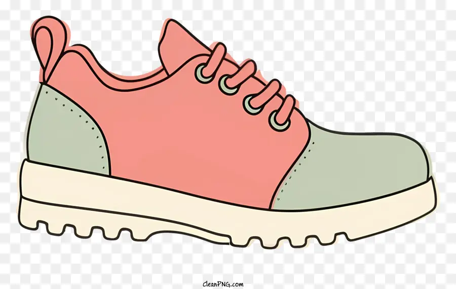 รองเท้าสนีคเกอร์，รองเท้าผ้าใบสีชมพูและสีเบจ PNG