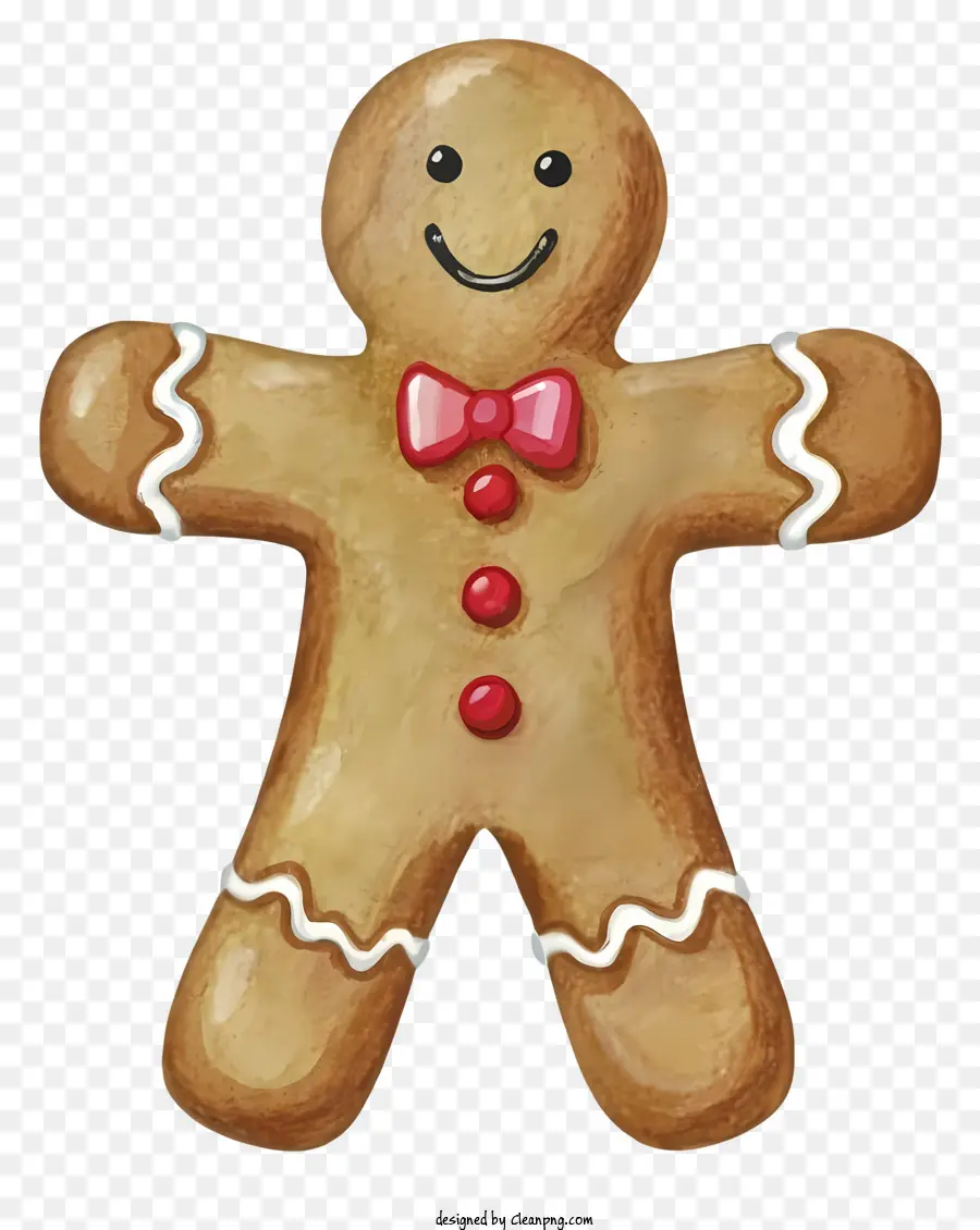 Gingerbread ชาย，Bowtie PNG