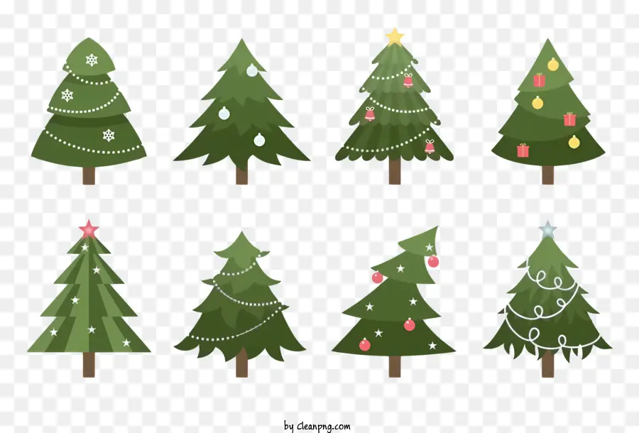 คริสมาสต์ต้นไม้，การออกแบบต้นคริสต์มาสที่ไม่เหมือนใคร PNG