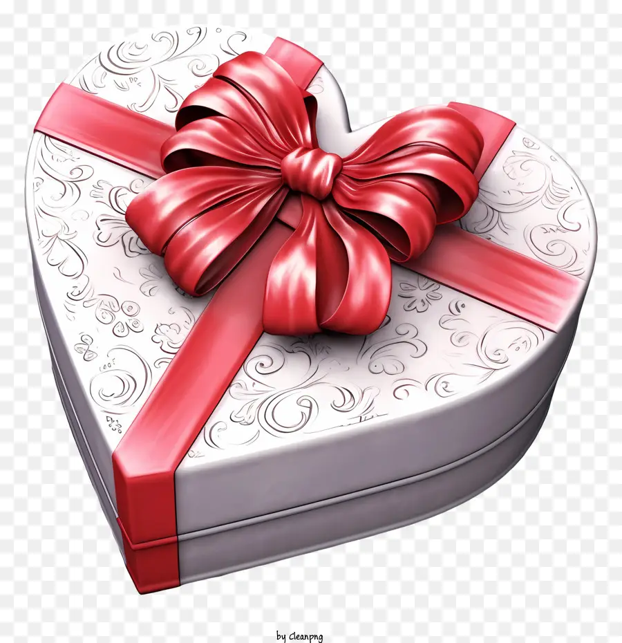 Heartshaped กล่องของขวัญ，กล่องของขวัญผูกโบว์สีแดง PNG