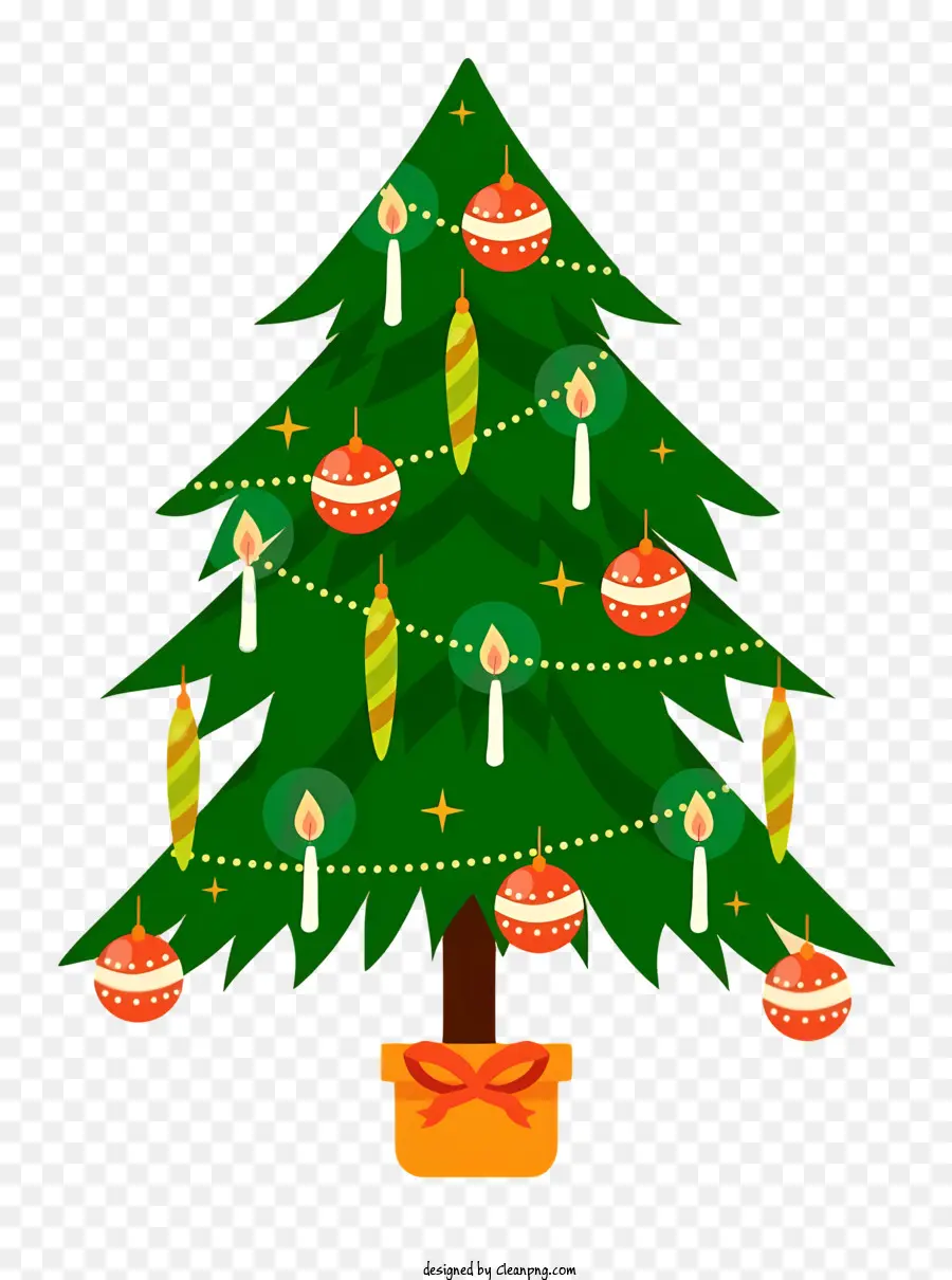 ต้นคริสต์มาส Ornaments，สีเขียวต้นคริสต์มาส PNG