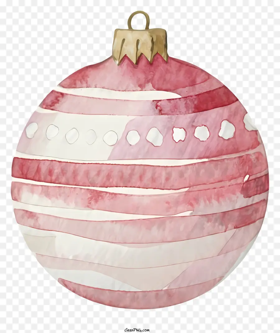 คริสมาสต์ Ornament，สีแดงและสีขาว PNG