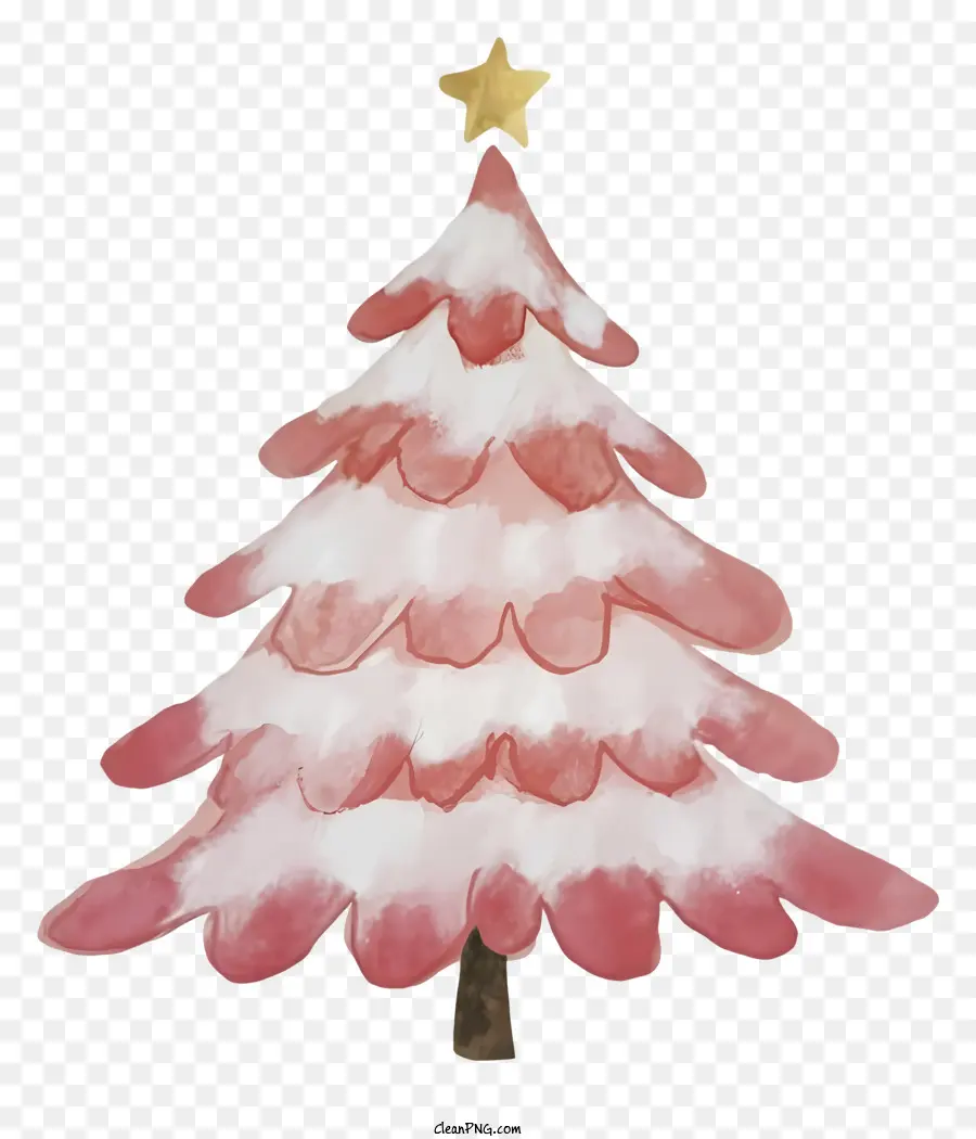 สีชมพูต้นคริสต์มาส，สตรีมสีขาวและสีชมพู PNG