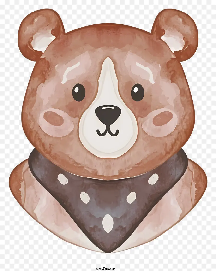 สีน้ำตาลหมี，สี Illustration PNG