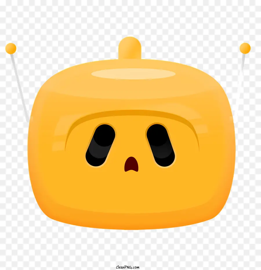 หุ่นยนต์ของเล่นสีเหลือง，Smiley หน้า PNG