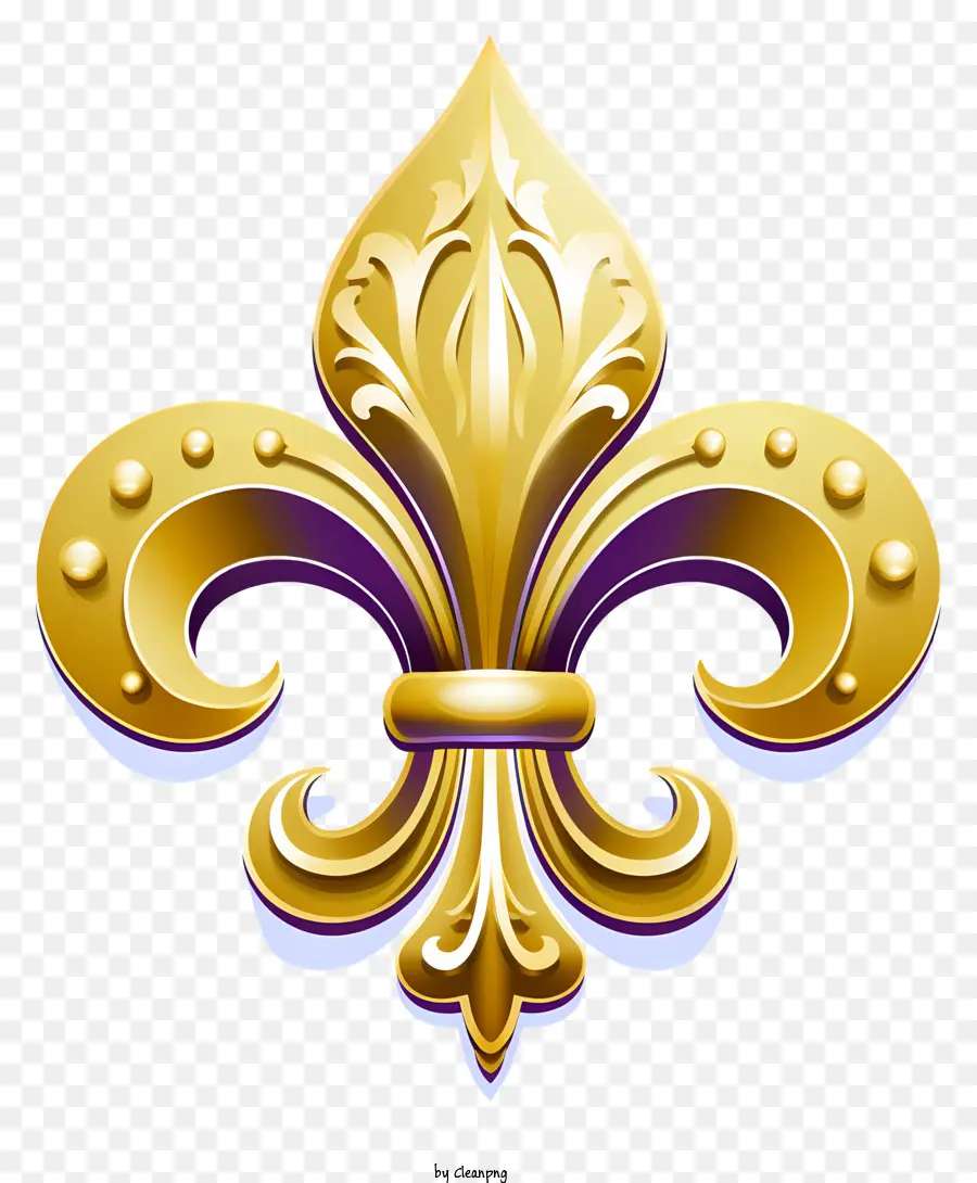 Golden Fleur De Lis，Fleur De Lis PNG