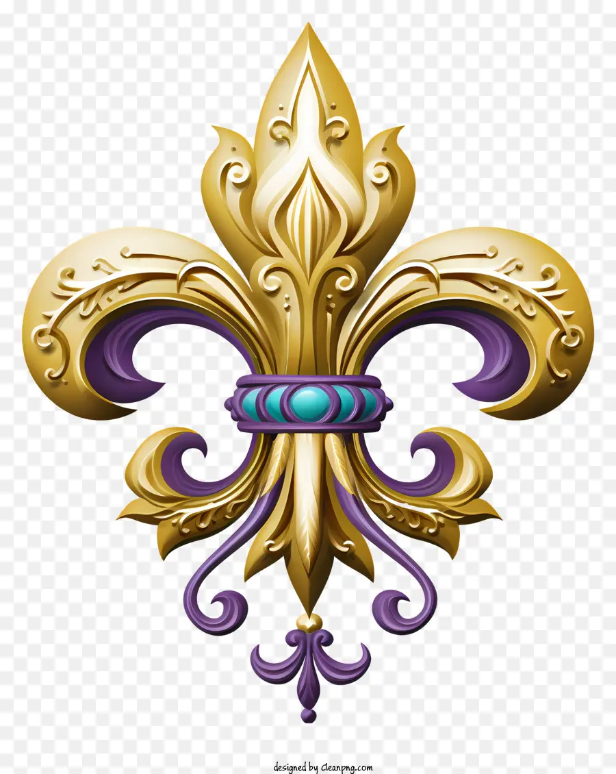 Gold Fleur De Lis，Fleur De Lis PNG