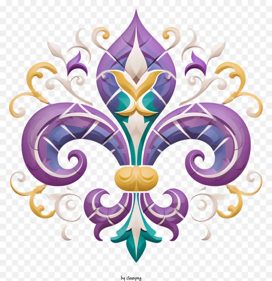 Fleur De Lis，สีม่วง Fleur De Lis PNG