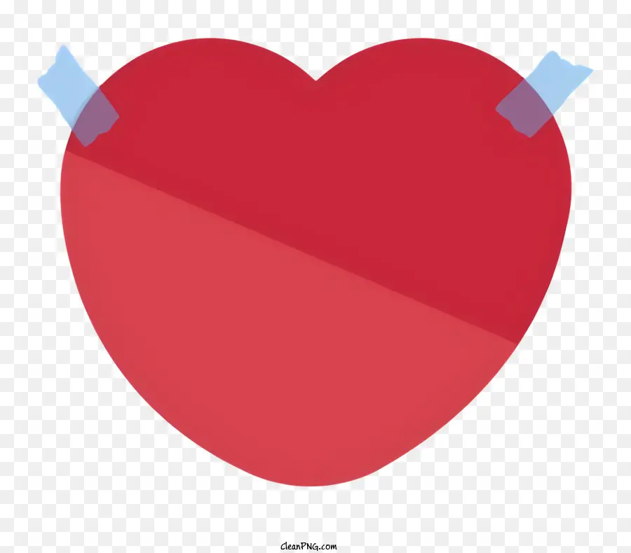 สีแดงหัวใจ，สีขาวเส้นขอบ PNG