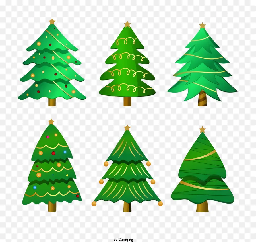 ต้นคริสต์มาสสีเขียว，ตกแต่งต้นคริสต์มาส PNG
