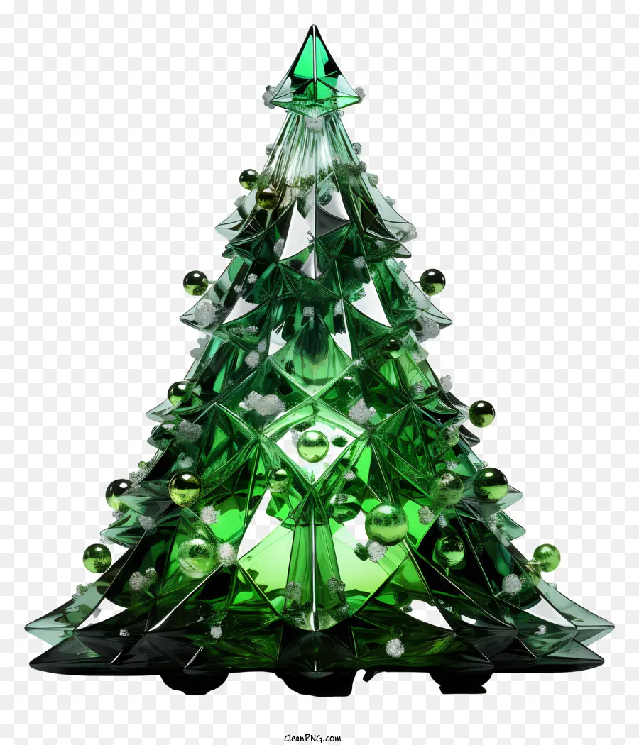 ต้นคริสต์มาสคริสตัล，สีเขียวต้นคริสต์มาส PNG