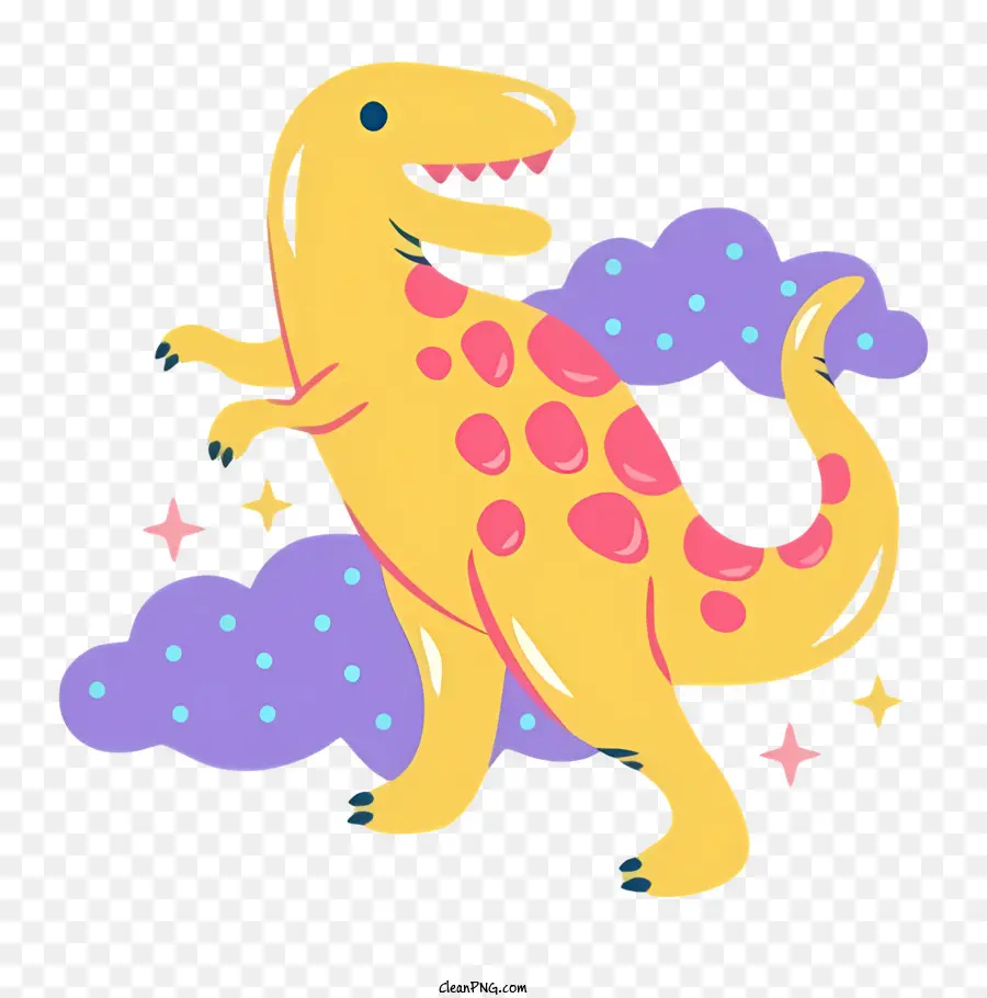 ไดโนเสาร์การ์ตูน，T Rex สีแดง PNG