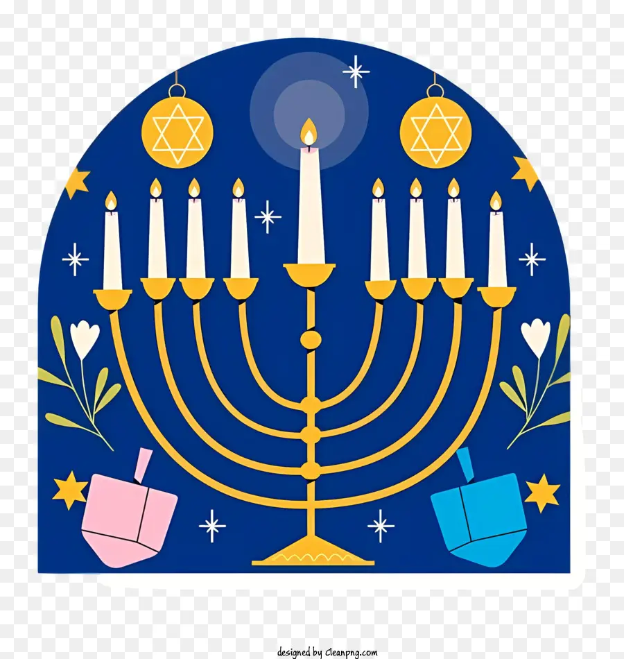 Hanukkah，เมโนราห์ PNG