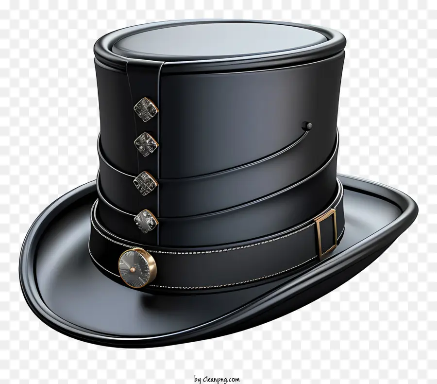 ด้านบนหมวก，หมวกสีดำ PNG