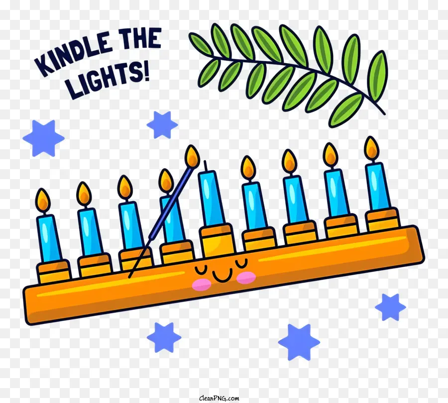 Hanukkah Menorah，เมโนราห์ PNG