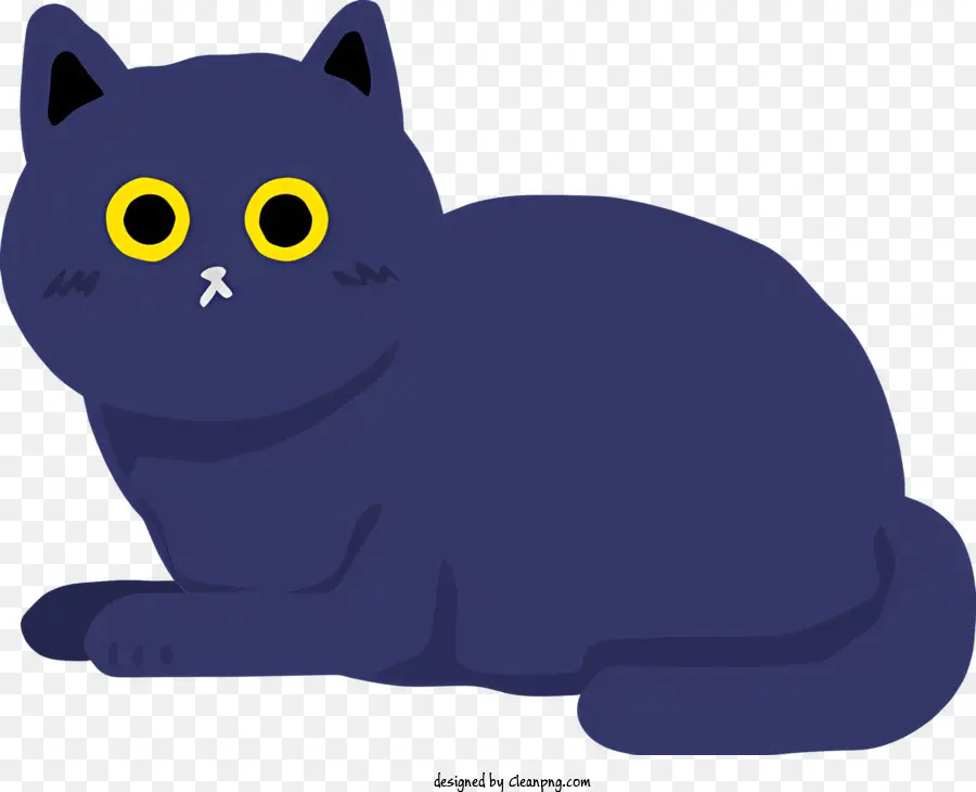 แมวสีน้ำเงิน，ตาเหลือง PNG