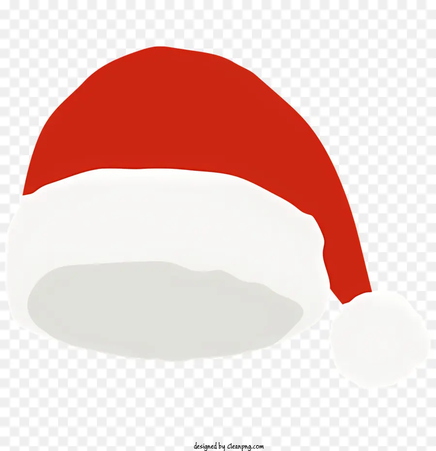 แค่หมวกซานต้าใบเดียว，สีแดงและสีขาวหมวก PNG