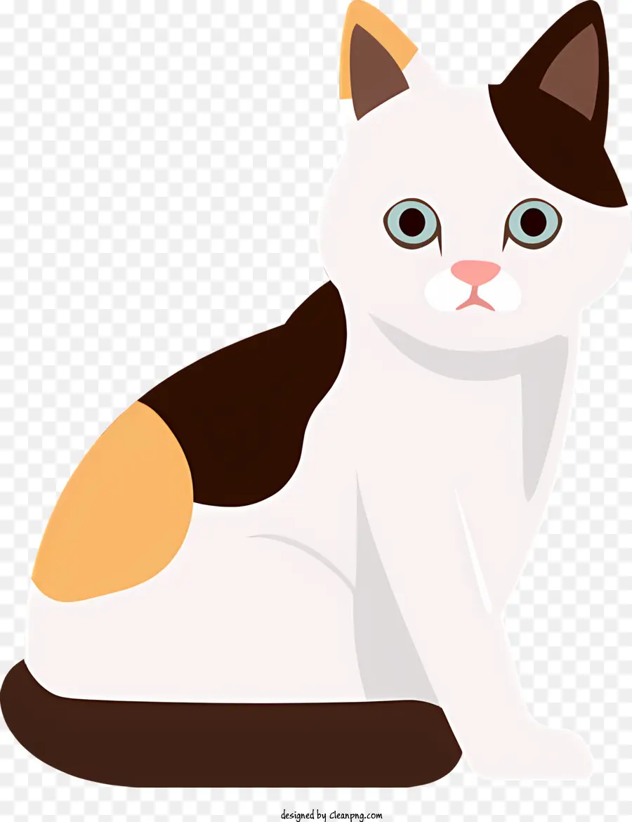 แมว，แมวสีน้ำตาลอ่อนและขาว PNG