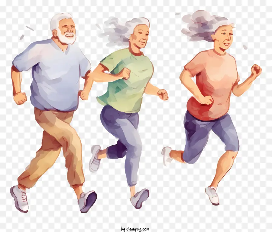 ฟิตเนสผู้สูงอายุ，วิ่งเพื่อผู้สูงอายุ PNG