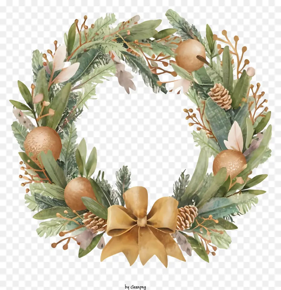 ตูน，คริสมาสต์ Wreath PNG