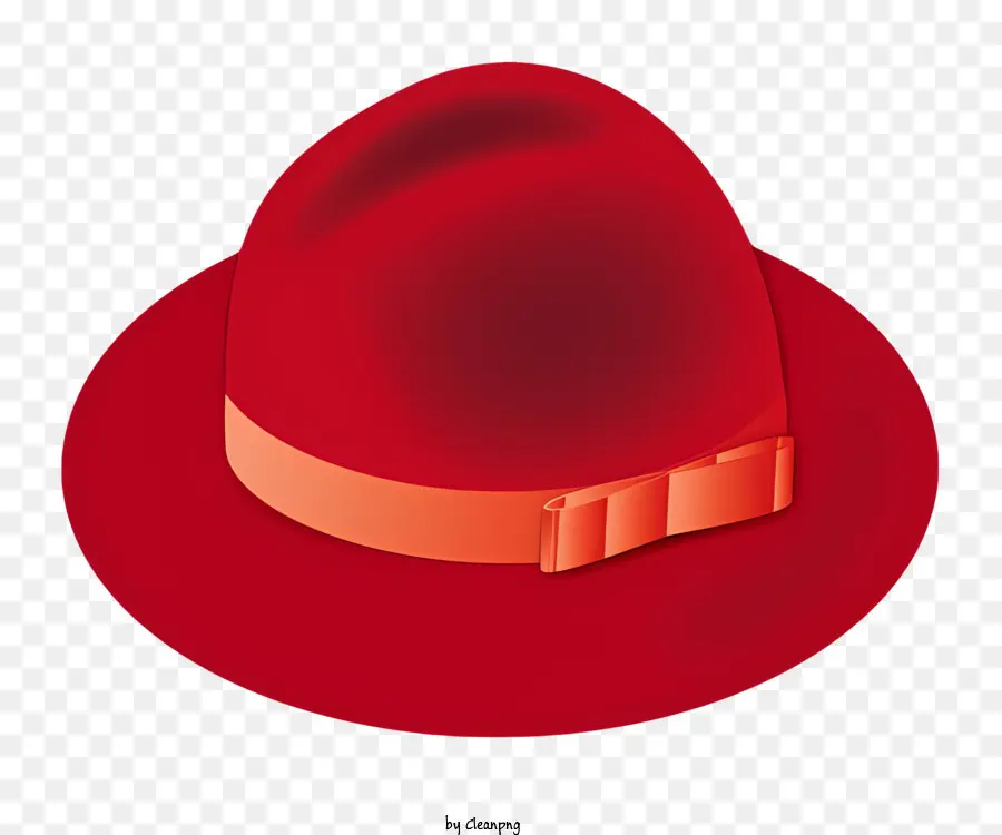 หมวก Fedora สีแดง，หมวกธนู PNG