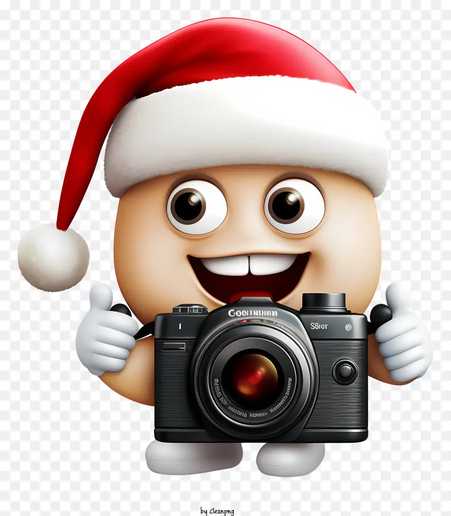 ซานตาคลอส，Santa Emoji พร้อมกล้องถ่ายรูป PNG