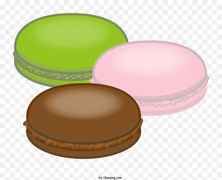 การ์ตูน，Macarons PNG