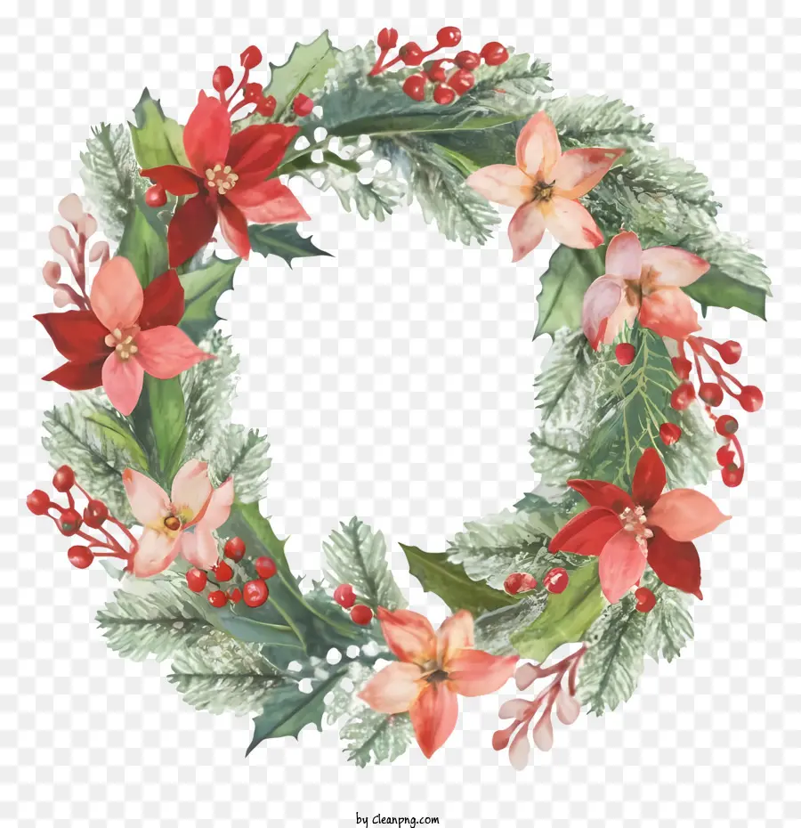 ตูน，คริสมาสต์ Wreath PNG