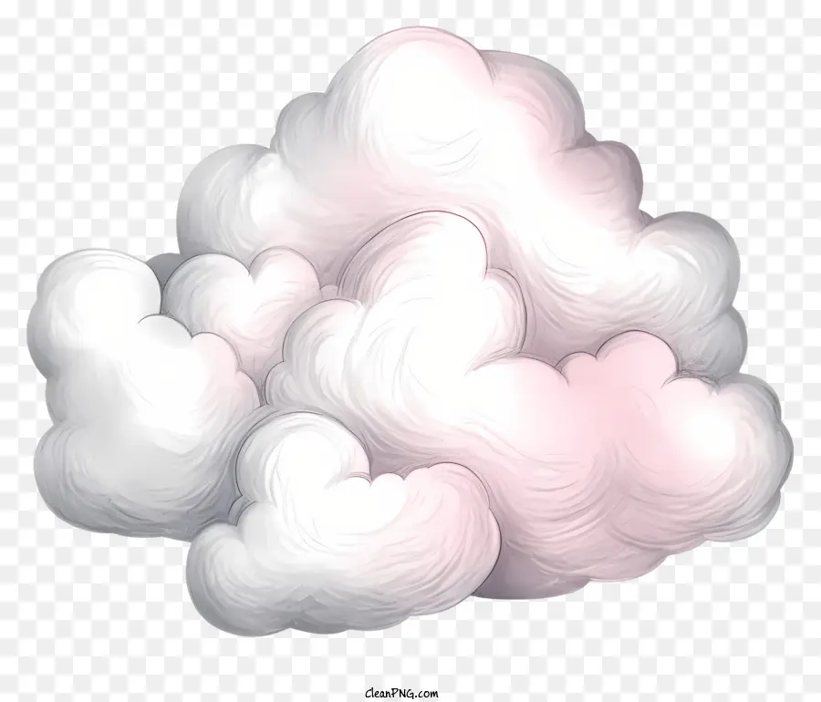 Sketch Cloud，เมฆสีสันสดใส PNG