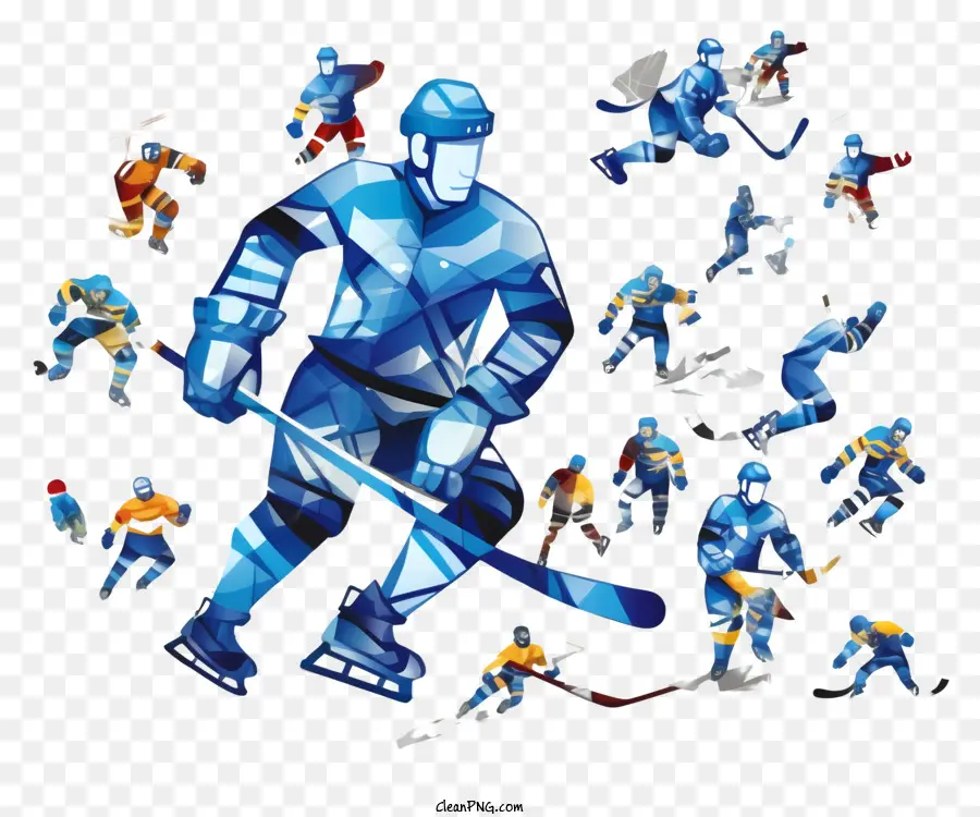 Doodle Ice Hockey，ผู้เล่นฮอกกี้น้ำแข็ง PNG