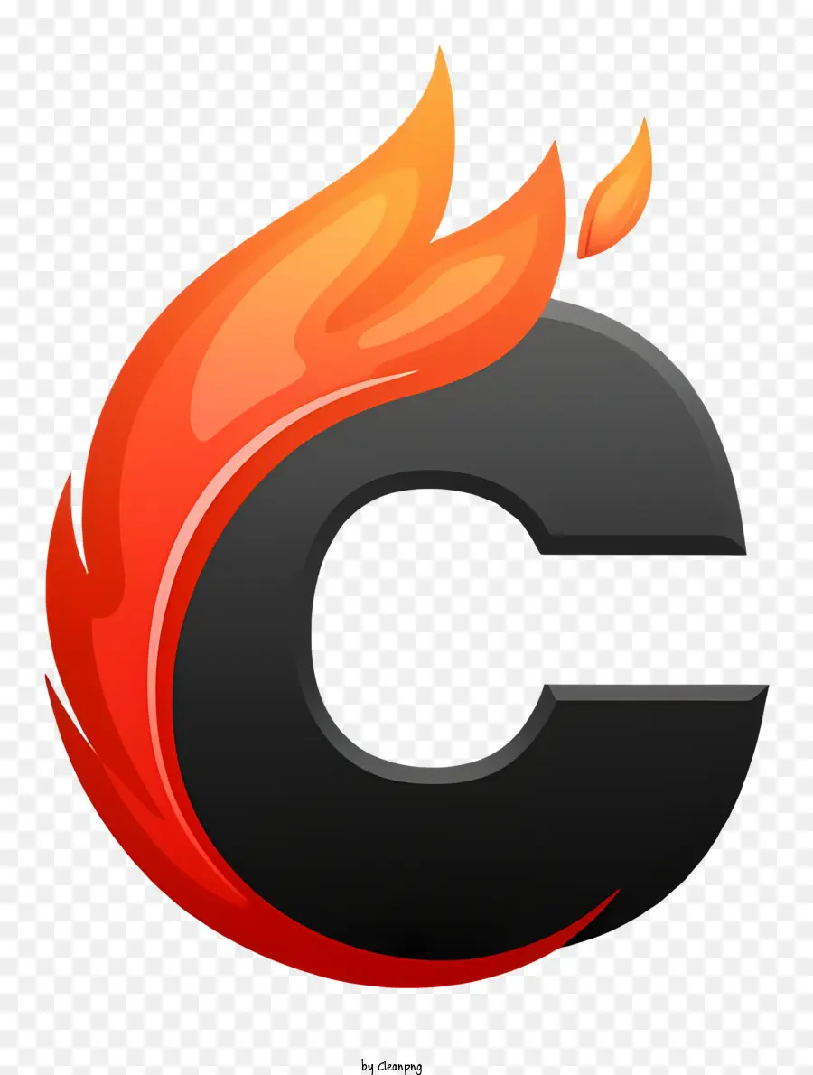 ไอคอน，Flaming C PNG