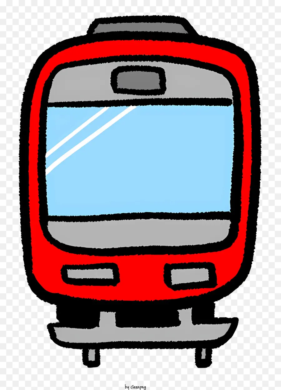 การ์ตูน，รถไฟสีแดง PNG