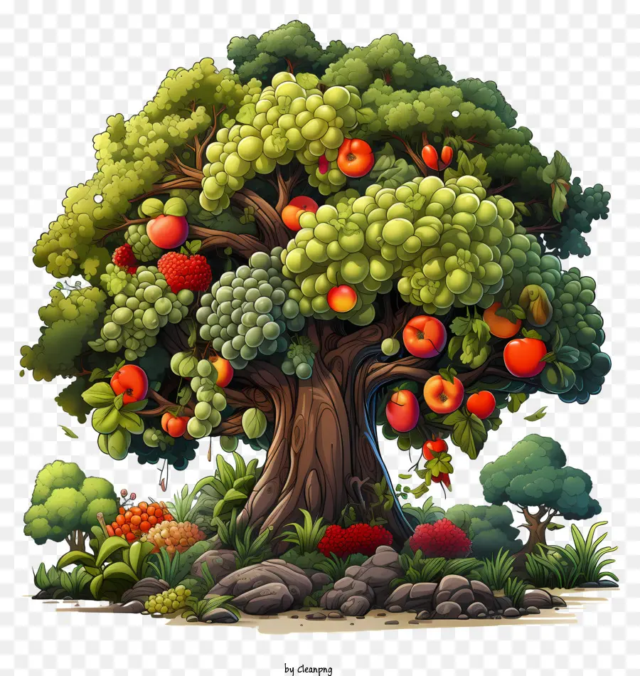 ผลไม้ต้นไม้，ต้นไม้กับผลไม้ PNG