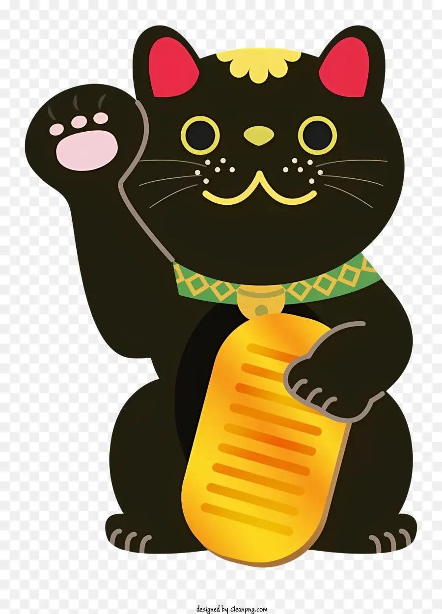 แมวดำ，ชุดของจีน PNG