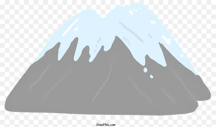 การ์ตูนปักภูเขา，ยอดเขาหิมะ PNG