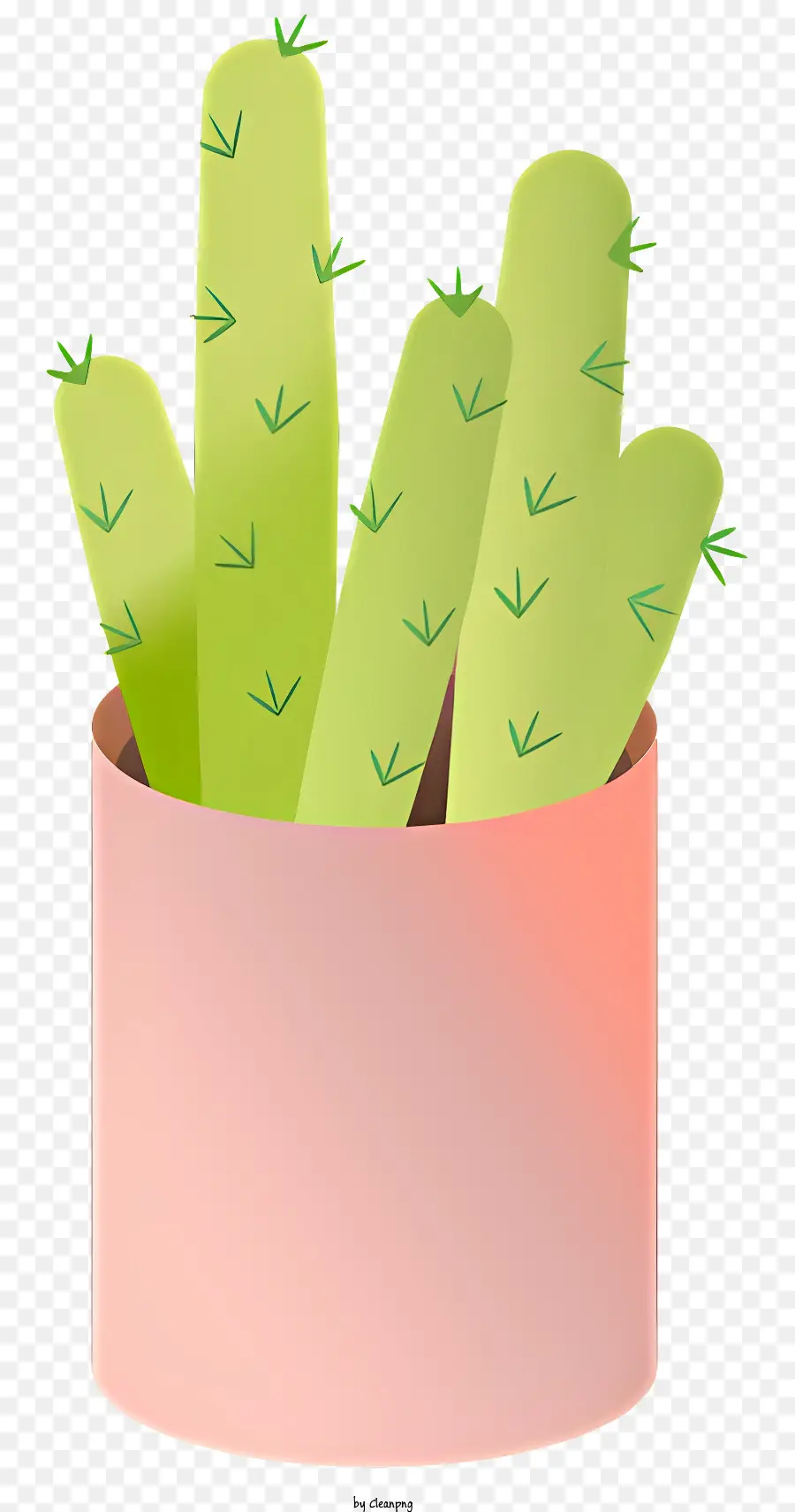 หม้อ Cacti，หม้อดินสีชมพู PNG