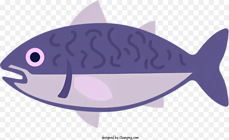 สีม่วงปลา，ปากใหญ่ PNG
