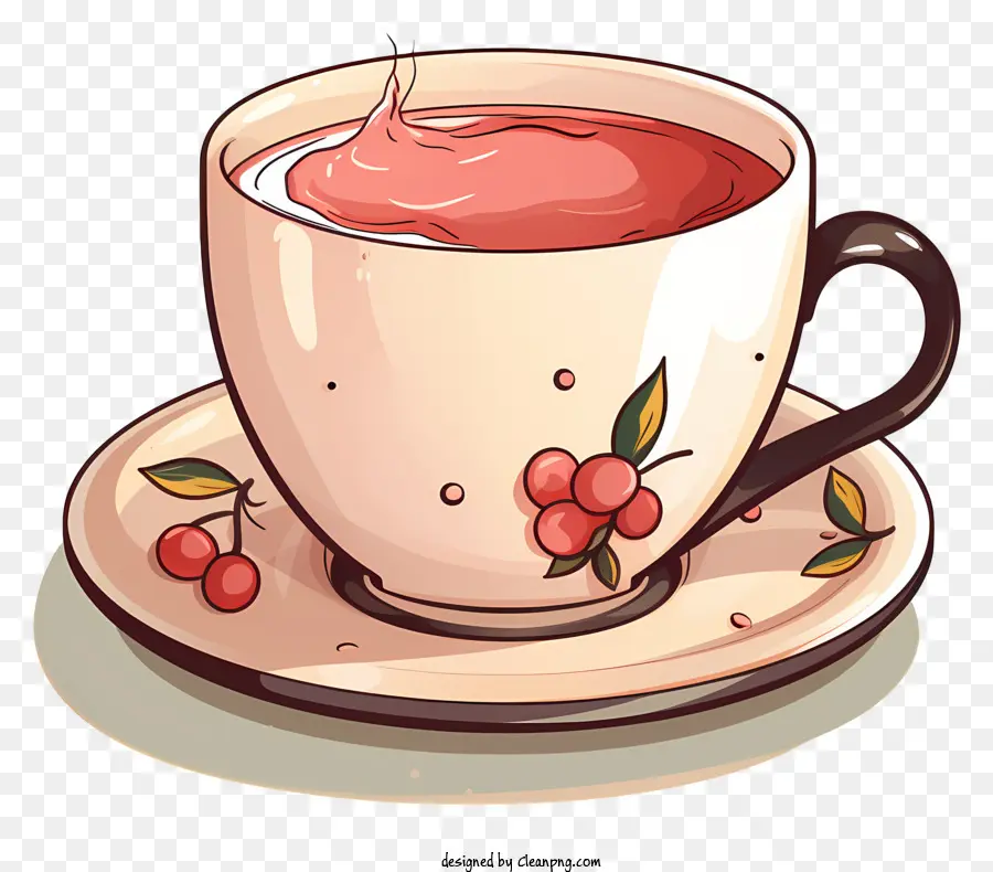 ถ้วยกาแฟ，ถ้วยชาแดง PNG