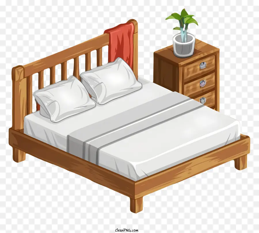 ตูน，กรอบเตียงไม้ PNG