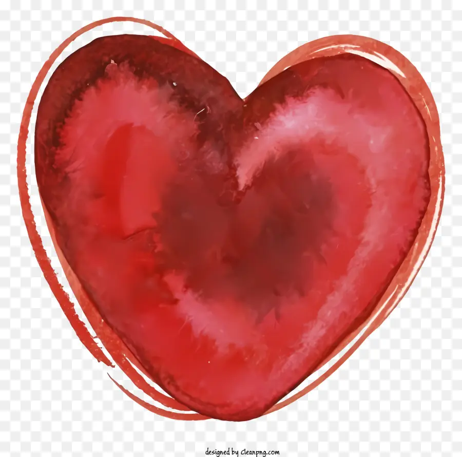 ตูน，สีแดงหัวใจ PNG