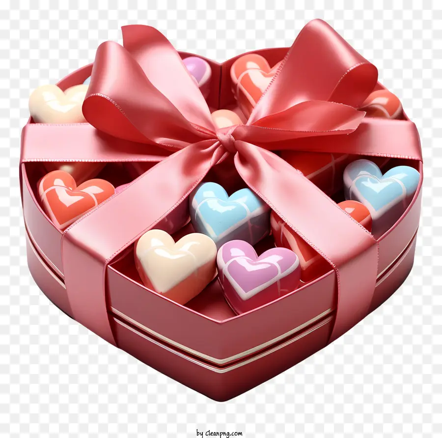 กล่องของขวัญ，ช็อคโกแลตรูปหัวใจ PNG