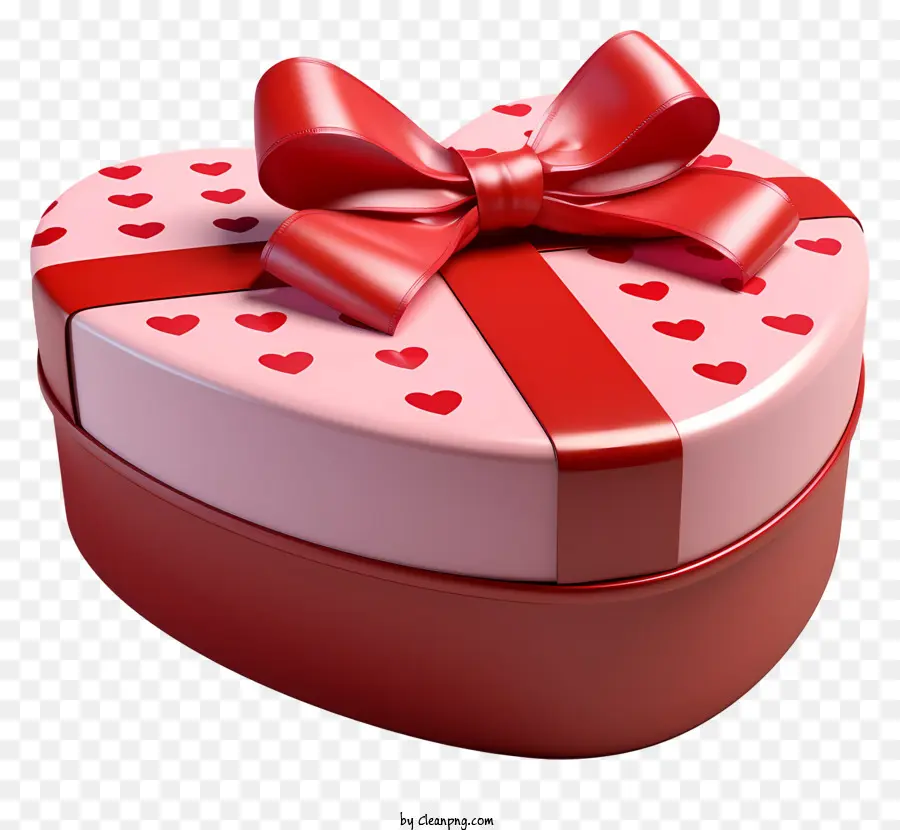 กล่องของขวัญ，หัวใจรูปร่างกล่อง PNG