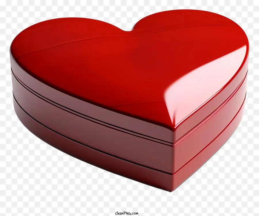 กล่องของขวัญ，หัวใจไม้สีแดง PNG