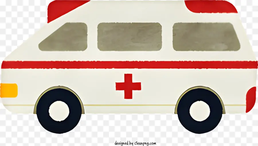 รถพยาบาล，รถพยาบาลสีแดงและสีขาว PNG