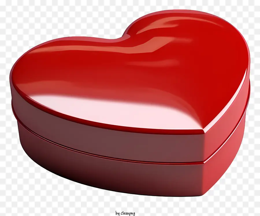 กล่องของขวัญ，กล่องรูปหัวใจสีแดง PNG