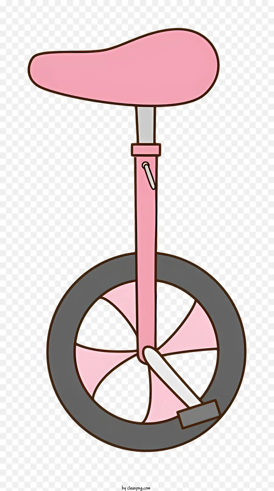 จักรยานสีชมพูและสีดำ，เหยียบขนาดเล็กที่ล้อหลัง PNG