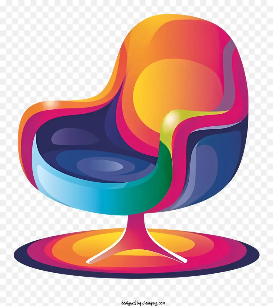 ตูน，เก้าอี้สีสันสดใส PNG
